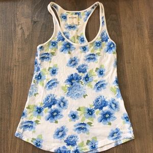 EUC Girls Abercrombie Kids Floral Tank Top